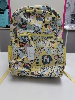 Vera Bradley ReActive Grand Backpack Sunny Garden NWT
